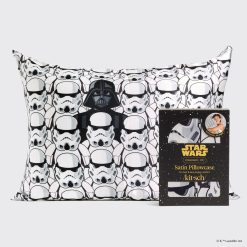Star Wars™ & Kitsch Satin Pillowcase?in Darth Vader & Stormtroopers