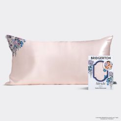 Bridgerton x Kitsch Satin Pillowcase in Wisteria 2 Pack - King